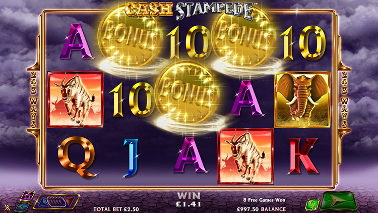 Cash Stampede Slots SpinGenie